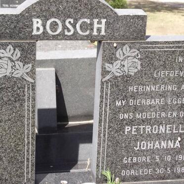 BOSCH Petronella Johanna 1918-1982