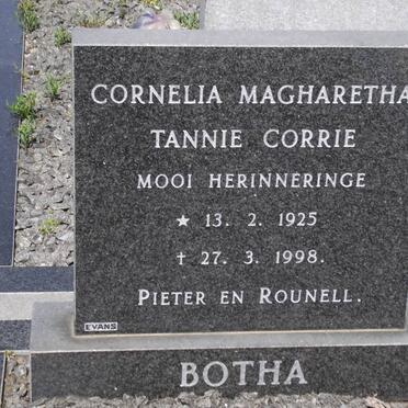 BOTHA Cornelia Magharetha 1925-1998