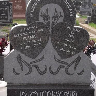 BOUWER Pieta 1936-2001 &amp; Elsabé 1940-1994