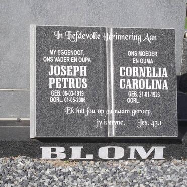BLOM Joseph Petrus 1919-2006 &amp; Cornelia Carolina 1923-