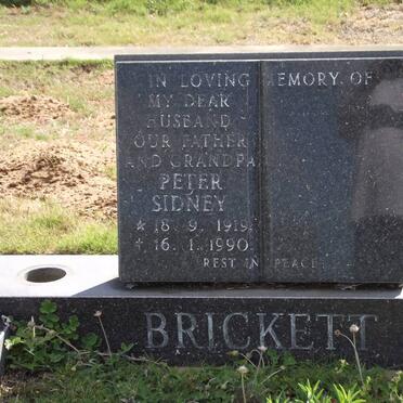 BRICKETT Peter Sidney 1919-1990