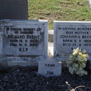BRENT Richard 1904-1963 &amp; Johanna 1908-1972