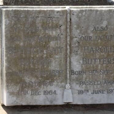BUTTERS Harold 1886-1971 &amp; Beatrice Amy 1887-1964 