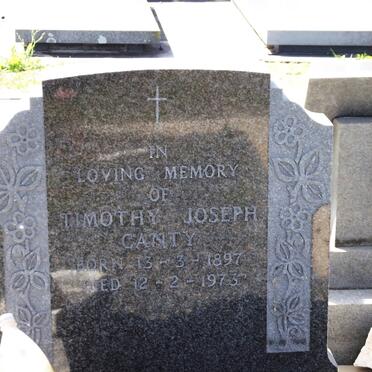 CANTY Timothy Joseph 1897-1973