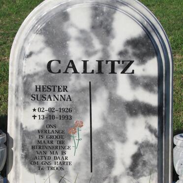 CALITZ Hester Susanna 1926-1993