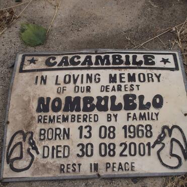 CACAMBILE Nombulelo 1968-2001
