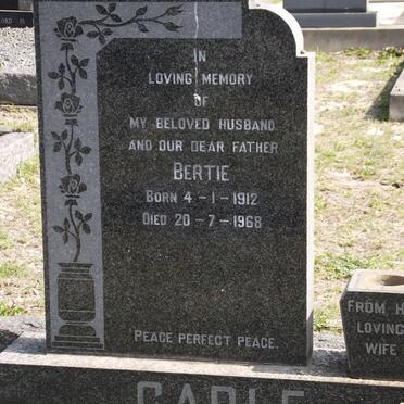 CADLE Bertie 1912-1968