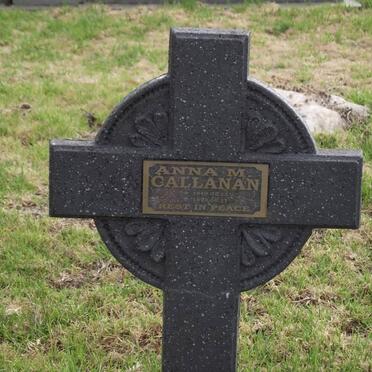 CALLANAN Anna M. 1949-1993