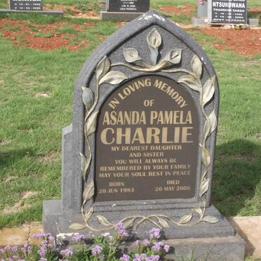 CHARLIE Asanda Pamela 1983-2008