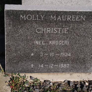 CHRISTIE Molly Maureen nee KRUGER 1934-1987
