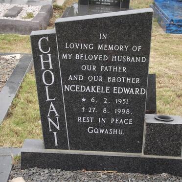 CHOLANI Ncedakele Edward 1951-1998