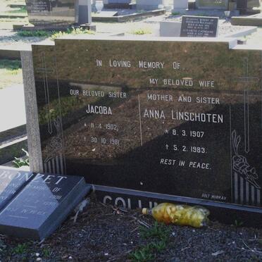 COLLINS Jacoba 1902-1981 :: LINSCHOTEN Anna 1907-1983 :: BONZET