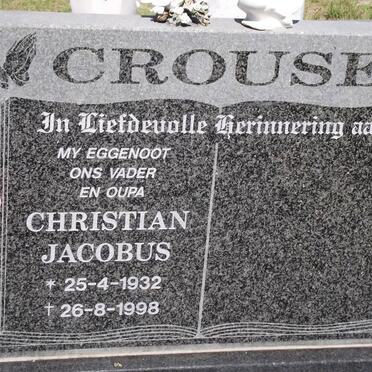 CROUSE Christian Jacobus 1932-1998