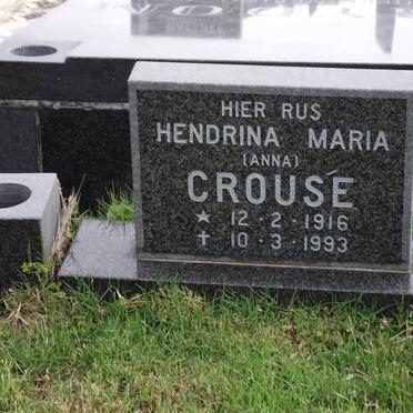 CROUSE Hendrina Maria 1916-1993