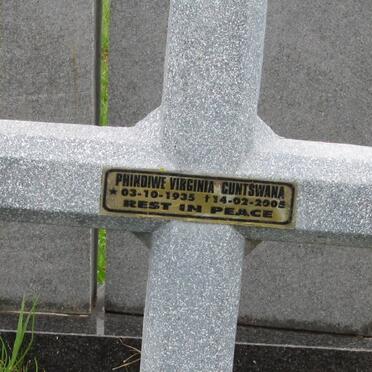 CUNTSWANA Phindiwe Virginia 1935-2005