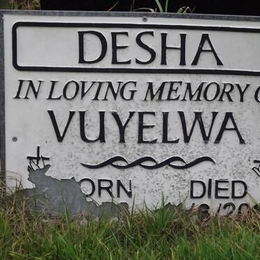 DESHA Vuyelwa 1978-2002