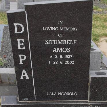 DEPA Sitembele Amos 1927-2002