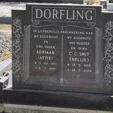 DORFLING Adriaan 1931-1983 &amp; C.C. Smit 1935-2009