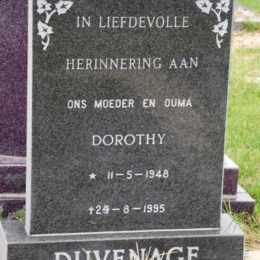 DUVENAGE Dorothy 1948-1995