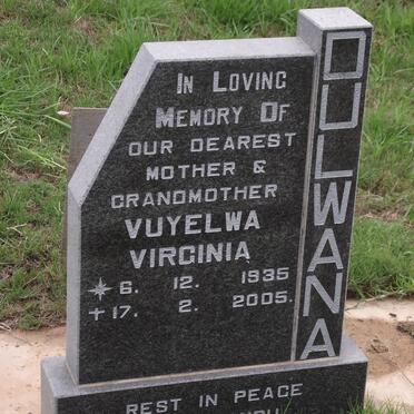 DULWANA Vuyelwa Virginia 1935-2005