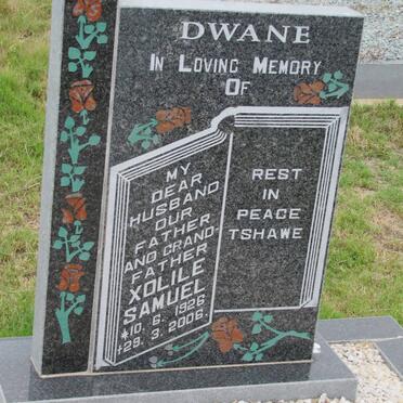 DWANE Xolile Samuel 1926-2006