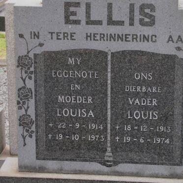 ELLIS Louis 1913-1974 &amp; Louisa 1914-1973