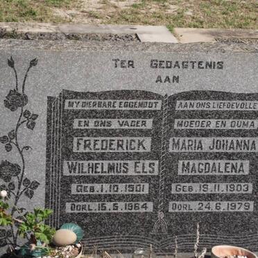 ELS Frederick Wilhelmus 1901-1964 &amp; Maria Johanna Magdalena 1903-1979