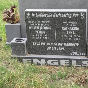 ENGELS Willem Jacobus Petrus 1921-2001 &amp; Catharina Anna 1924-2003