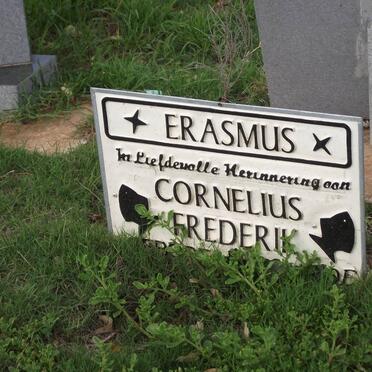 ERASMUS Cornelius Frederik 1948-2008
