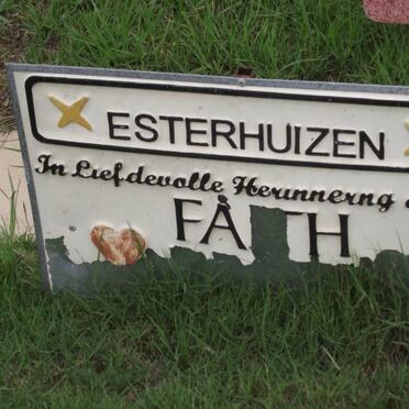 ESTERHUIZEN Faith 1940-2005