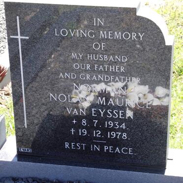 EYSSEN Norman Nolan Maurice, van 1934-1978