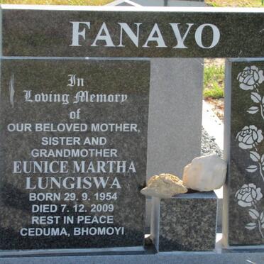 FANAYO Eunice Martha Lungiswa 1954-2009