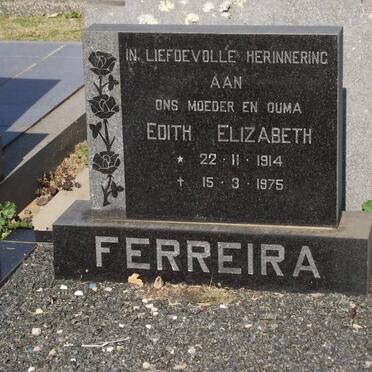 FERREIRA Edith Elizabeth 1914-1975