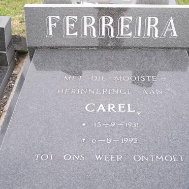 FERREIRA Carel Benjamin 1931-1995
