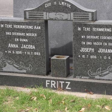 FRITZ Joseph Johannes 1896-1981 &amp; Anna Jacoba 1898-1993