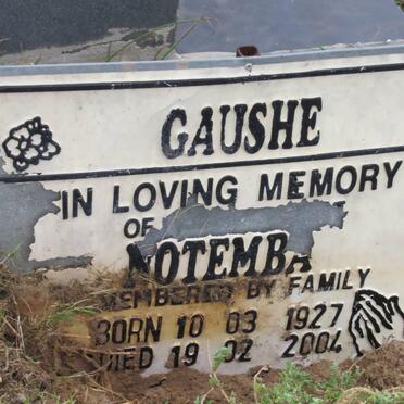 GAUSHE Notemba 1927-2004