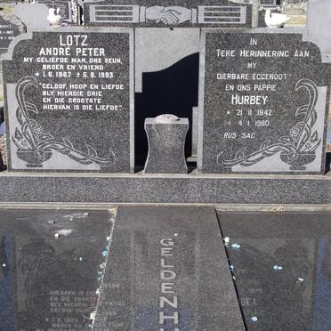 GELDENHUYS Hurbey 1942-1980 :: LOTZ André Peter 1967-1993