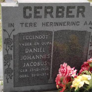 GERBER Daniel Johannes Jacobus 1908-1974
