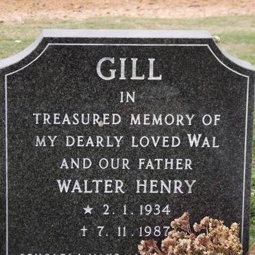 GILL Walter Henry 1934-1987