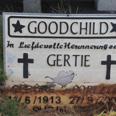 GOODCHILD Gertie 1913-2007