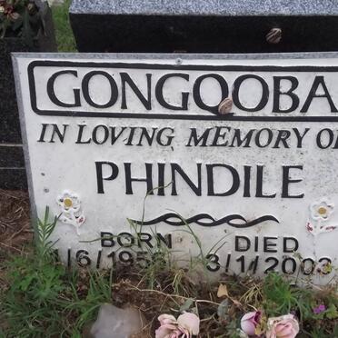 GONGQOBA Phindile 1956-2003
