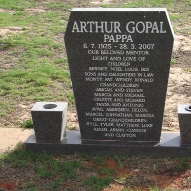 GOPAL Arthur 1925-2007