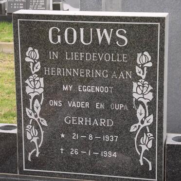 GOUWS Gerhardus Jacobus 1937-1994