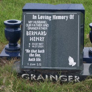 GRAINGER Bernard Henry 1927-2001