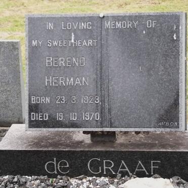 GRAAF Berend Herman, de 1923-1970