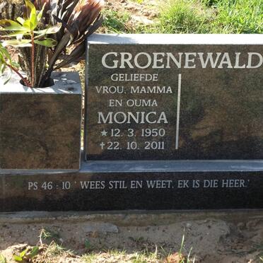 GROENEWALD Monica 1950-2011
