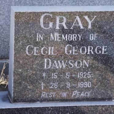 GRAY Cecil George Dawson 1925-1990