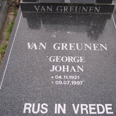 GREUNEN George Johan, van 1921-1997