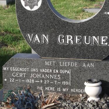 GREUNEN Gert Johannes, van 1928-1991