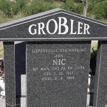 GROBLER Nic 1927-1998